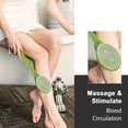 thumbnail image 6 of Clearance Brush Scrubber Anti Slip Long Handle Back Brush For Shower, Dual-Sided back Scratchers Back Brush with Stiff and Soft Bristles,Body Exfoliator for Bath or Dry Brush,Green, 6 of 9