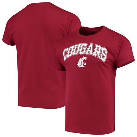 Men's Russell Crimson Washington State Cougars Core Print (Best Suburbs In Washington State)