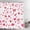 Pink, variant on Valentine''s Day Shower Curtain, Red Heart with White Background Shower Curtain Set for Bathroom, Romance Love Theme Fabric Shower Curtain Restroom Bathtub Decor Accessories with Hooks 36X 72 inch