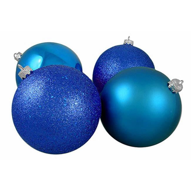 Christmas Ornament Details about   Set of 16 Plastic 1.5" dia Silver or Blue 