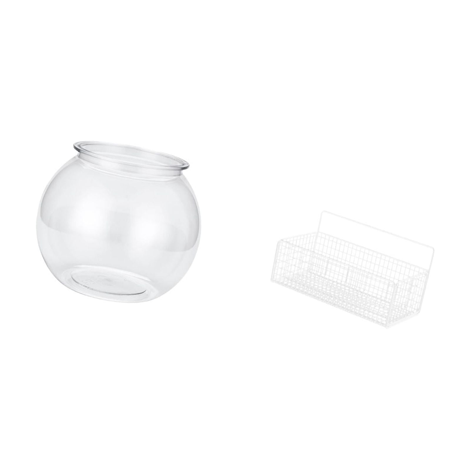 Desktop Aquarium Tank Transparent Small Fish Bowl Vase PP Material for Living Room Tabletop Decor