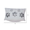 thumbnail image 2 of Vickerman Decorative 12" x 20" Silver Flakes Pillow, 2 of 3