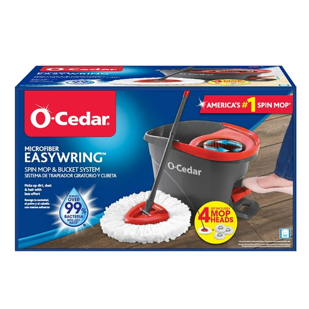 OCedar EasyWring Spin Mop & Bucket System with 3 Refills