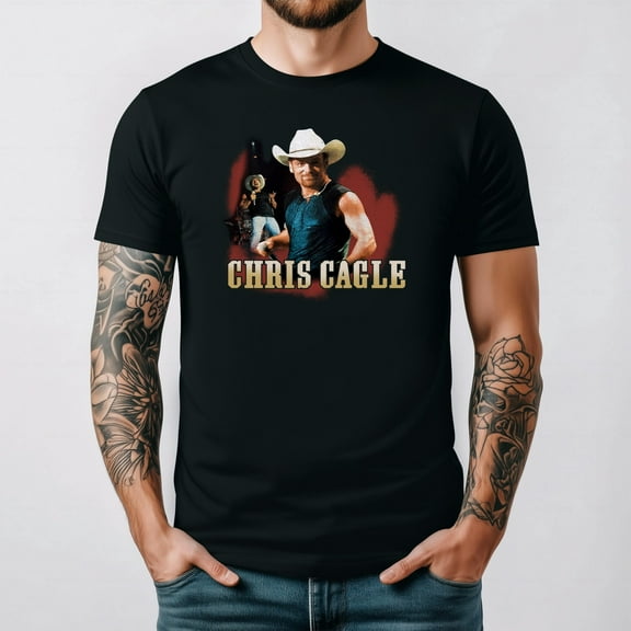 Chris Cagle Country Music Singer Fan Black T-shirt up to size 5XL