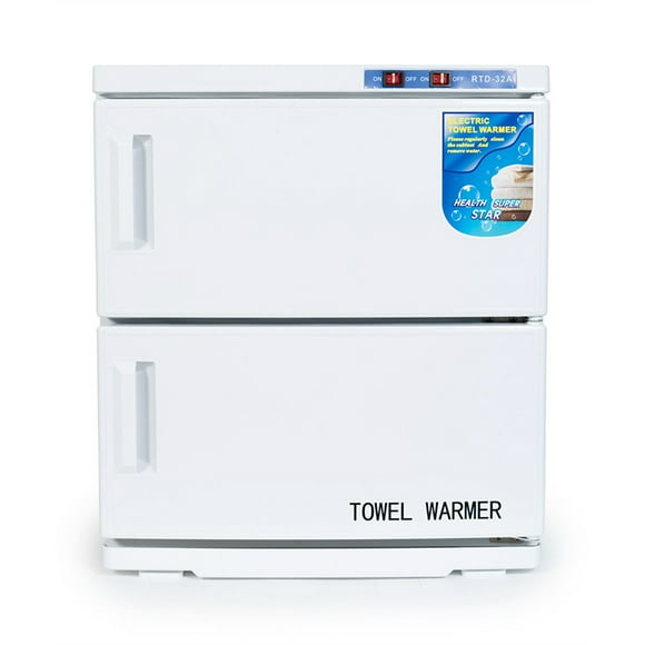 INTBUYING 2-Layer Hot Towel Warmer UV Sterilizer, 32L Capacity, Salon Equipment