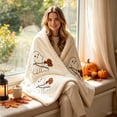 thumbnail image 2 of Fievgin Halloween Throw Blanket, Cute Ghost Dog Soft Cozy Flannel Blanket for Party Sofa Bed Living Room, 28x39in, 2 of 8