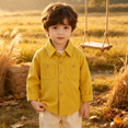 thumbnail image 2 of YOUYEDIAN Button Down Shirts for Boys Fashion Long Sleeve Shirts Casual Collared Tops, 2 of 5