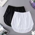 thumbnail image 4 of Riforla Women's Shirt Extenders Mini Adjustable Layering Lower Sweep Shirt Half Length Skirt White XXL, 4 of 4