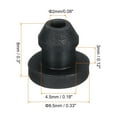 thumbnail image 2 of Uxcell 30Pcs Snap Rubber Grommet Plug Mount Dia 4.5mm ID 2mm Seal Anti-Scratch Electrical Box Cable Pipe Black, 2 of 6