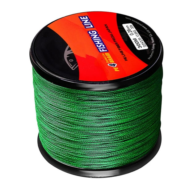 Línea de pesca trenzada de PE de 300 m, 30 lb, 2,5, línea de pesca de roca marina para agua salada y dulce, verde