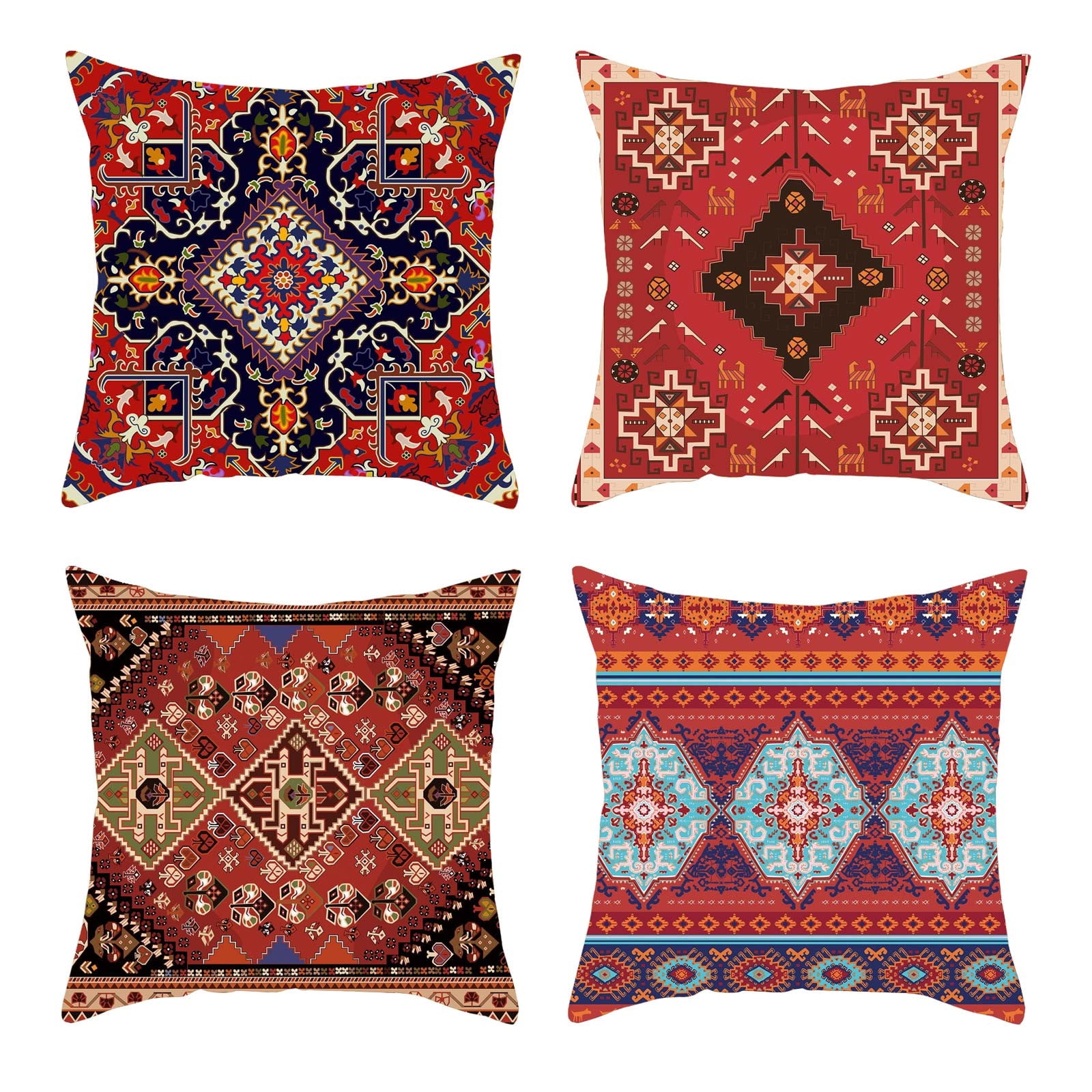 asddcavvf Vintage Pattern Turkish Persian Rug Pattern Linen Pillowcase Home Pillow Cushion Pillow Cover Silk Pillowcase Standard Satin Pillowcases Standard