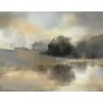 thumbnail image 2 of Nan 14x12 Gold Ornate Wood Framed with Double Matting Museum Art Print Titled - Misty Pond, 2 of 4