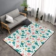 thumbnail image 2 of parrot flamingo Shaggy Area Rug, Rugs for Living Room Bedroom Non Slip Door Mat Indoor Carpet Machine Washable Nursery Home Decor Floor Mats for Entryway 60x39in-#, 2 of 5