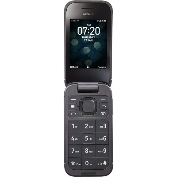 TracFone Nokia 2760 Flip 8GB Cell Phone (Locked), Black
