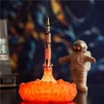 thumbnail image 2 of stanreset 3D Printing Space Shuttle Lamp Night Light for Space Fans Moon Lamp Rocket Lamp Room Decoration, 2 of 6