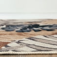 thumbnail image 3 of World Rug Gallery Contemporary Tropical Floral Leaves Non Slip Area Rug - BEIGE 7'10"x10', 3 of 8