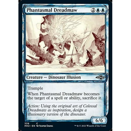 MtG Modern Horizons 2 Common Phantasmal Dreadmaw (Showcase) #339