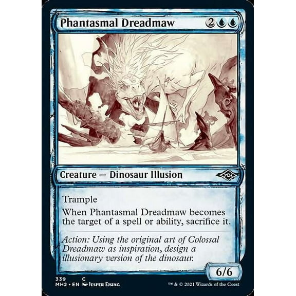 MtG Modern Horizons 2 Common Phantasmal Dreadmaw (Showcase) #339