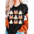 thumbnail image 2 of Women's Black Halloween Ghost Pumpkin Graphic T-Shirt | [ZhiHiMeRi] | (US 20-22)2XL, 2 of 7