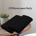 thumbnail image 6 of Standard Size Pillowcases Set of 2, 20x26 Pillow Case with Envelope Closure, Soft & Breathable Pillow Covers for Bed, Black, 6 of 6