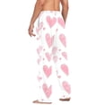 thumbnail image 3 of FORMRS Mens Pajama Pants with Pockets Sleepwear Lounge Bottoms Sizes S-2XL, Hand Drawn Hearts, 3 of 7