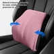 thumbnail image 5 of Almohada ergonómica de apoyo lumbar para coche | Cojín de espuma viscoelástica para la espalda con soporte para cuello y hombros | Funda de algodón transpirable | Para silla de oficina y viajes, 5 of 5