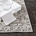thumbnail image 4 of SAFAVIEH Global Herleva Abstract Indoor/Outdoor Runner Rug, Grey/Light Grey, 2'2" x 8', 4 of 10