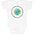thumbnail image 3 of Inktastic Peace Love Earth Boys or Girls Baby Bodysuit, 3 of 5