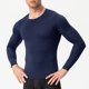 thumbnail image 1 of pstuiky Camisas suaves de manga larga para hombre, Camisa deportiva transpirable de manga larga y cuello redondo para hombre, color liso top de hombre l, 1 of 4