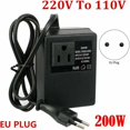 thumbnail image 2 of Dciustfhe Voltaje: 200W Transformador: 220V a 110V Enchufe europeo, 2 of 4