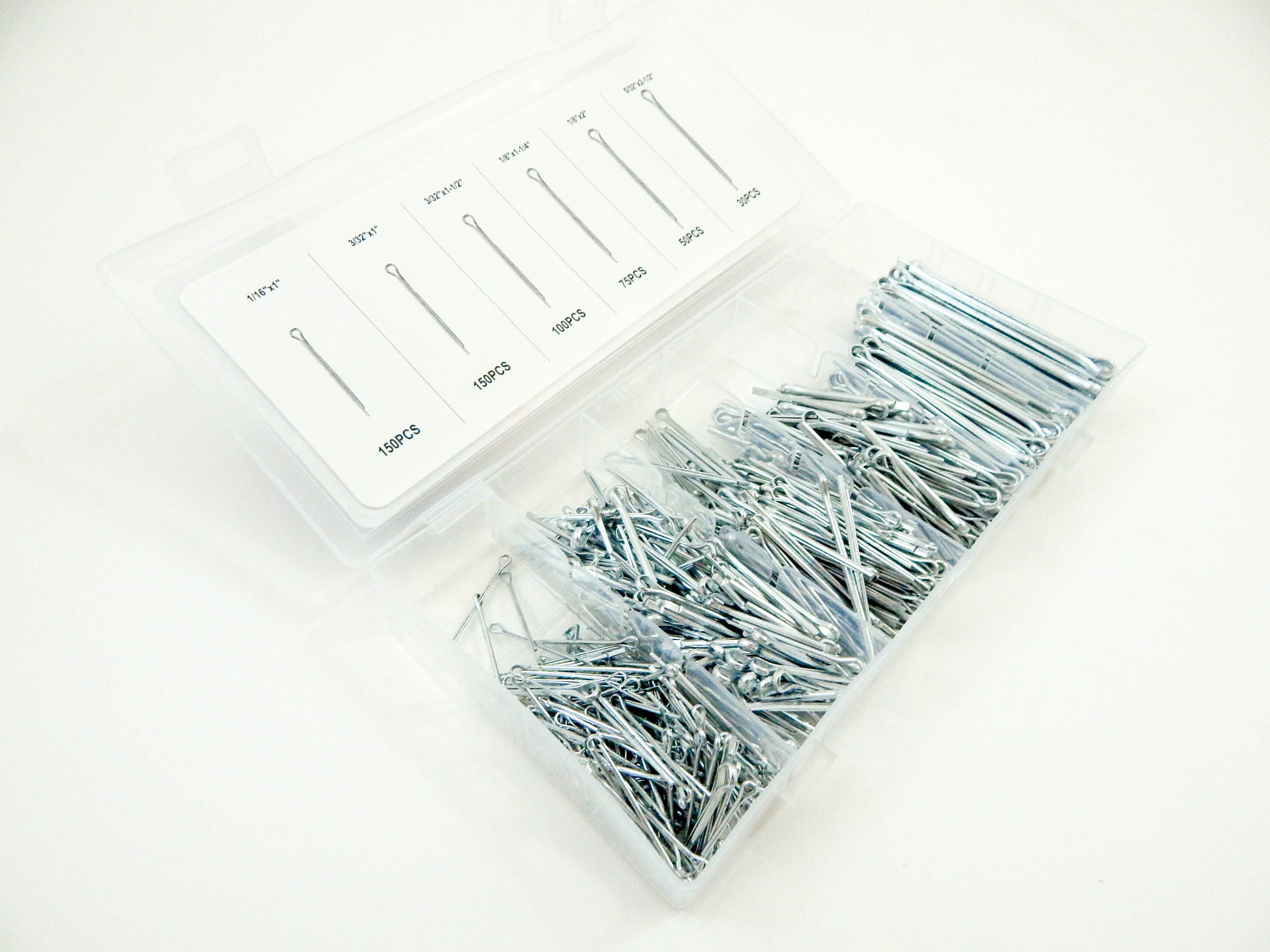 555pc  Cotter Pin Kit Small Medium Large Assortment Case Clip Key 