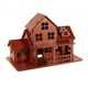 thumbnail image 3 of Casa de rompecabezas de madera 3D para niños, juguete de construcción artesanal, hecho a mano, único y creativo. Cabaña, 3 of 9