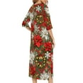 thumbnail image 5 of Nightgowns for Women,Short Sleeve Button Up Pajamas for Women Clothing Sleepshirts Night Gown with Pockets Multicolor A S, 5 of 7