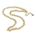 thumbnail image 1 of 304 Stainless Steel Round Ball Charms Link Chain Necklaces Real 14K Gold Plated 15.35 inch(39cm), 1 of 3