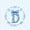 Blue D, variant on Erosebridal Girly Bowknot Print Twin Bedding,Vintage Blue Monogrammed J Duvet Cover Set For Kids Women,Reversible,2-Piece(No Comforter)