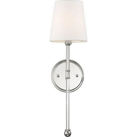 60/6688 Nuvo Lighting Olmsted-1 Light Wall Sconce-5.5 Inches Wide by 19 Inches High-Polished Nickel Finish