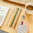 thumbnail image 4 of Reusable Silicone Straws,Curved Eco Drinking Tubes, Colorful Juice/Milk Accessories, Dishwasher Safe, 4 of 7