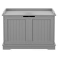 thumbnail image 4 of WoofPaw Litter Box Enclosure Furniture, Cat Washroom, Hidden Litter Box Cover, Cabinet for Large Cat, Dog Proof Cat Litter Boxes, Hideaway Litter Box, Cat House,Gray, 4 of 13