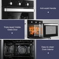 thumbnail image 6 of 24 inch Wall Oven Built-in Electric Convection with Rotisserie 8 Cooking Functions, 2900W,240V,2.15Cu.f, 6 of 8