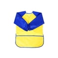 thumbnail image 3 of Delantal impermeable de manga larga para niños, arte para niños, pintura, cocinero, bata de alimentación, L, amarillo y azul kenally HA5522-10B, 3 of 6