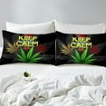 thumbnail image 4 of Erosebridal Marijuana Full Sheet Sets, Green Cannabis Leaf Bedding Full Size, Super Cozy 4pcs, 4 of 6