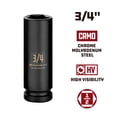thumbnail image 2 of Powerbuilt 1/2 Inch Drive x 3/4 Inch 6 Point Deep Impact Socket - 647174, 2 of 4