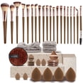 thumbnail image 2 of 40-piece beauty tool set, complete makeup tools, beauty sponge, facial cleansing puff, 2 of 7