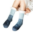 thumbnail image 3 of SGFCWSX Women Fuzzy Socks,Warm Fleece Winter Snow Socks Blue Free Size, 3 of 3
