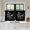 Black, Raven, Cream, Stone, variant on Halloween Skeleton Sitting 2 Panel Kitchen Curtains for Small Windows, Elegant Tea Time Black Bathroom Tier Curtain, Short Window Treatment for Bedroom/Living Room 55"x24"