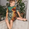 thumbnail image 4 of Balery Space Adventurer Cat Conjunto de Pijama Infantil de Manga Corta con Estampado – Ropa de Dormir de Algodón Suave-Medium, 4 of 6