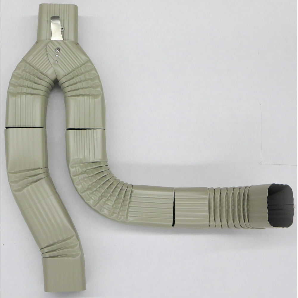 Offset Downspout Diverter for Rain Barrels (3X4, CLAY)