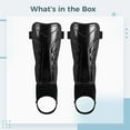 thumbnail image 5 of 1 Pair Soccer Shin Guards with Ankle Protection, Youth Football Leg Guards with PP Shell and EVA Padding, Sports Protective Gear Calf Support, Adjustable Soccer Equipment for Teenagers, 5 of 5