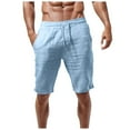 thumbnail image 3 of Yindaity Men's Long Basketball Shorts Athletic Gym Quick Dry Shorts Loose-Fit with Pockets Blue,2XL, 3 of 5