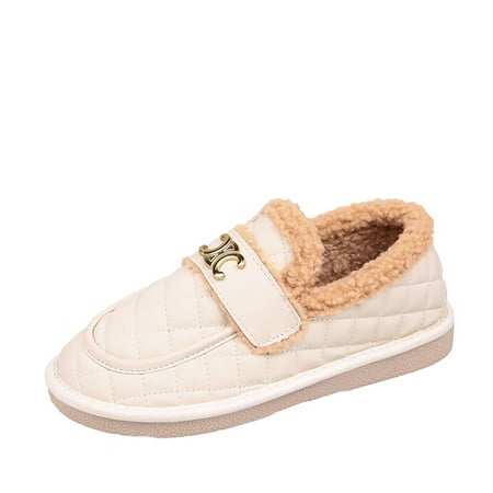 

Lopsie Cotton Slippers Women Winter Home Non slip Household Warmth Thick-soled Plush Cotton Shoes